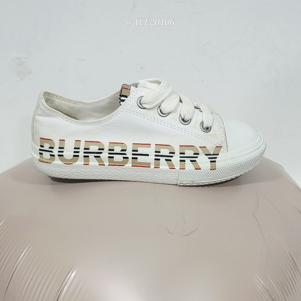 Burberry Kids Larkhall Icon Stripe Logo Sneakers in size EU 28 - Picture 8 of 17
